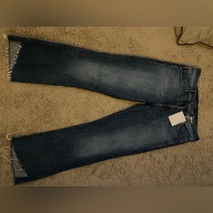 NWT Mother Insider Crop Step Fray